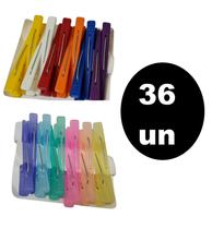 36 Presilhas Para Cabelos Clip Bico De Pato Sortida Infantil