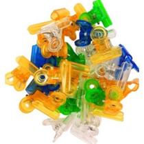 36 Presilhas plástico colorida Grampo Para Unhas De Curvatura C Tamanho 22mm