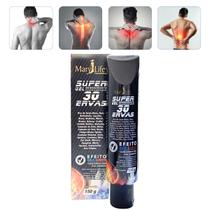 36 Super Gel Desodorante Massageador Mary Life 30 Ervas Bisnaga 150g
