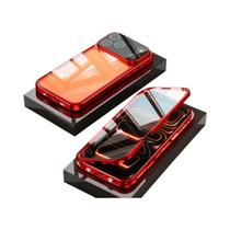360 graus Capa Magnética De Metal Com Vidro Temperado Dupla Face Para iPhone 17 pro Max, 17, 17 Air,