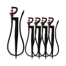 360 graus Conjunto De Aspersores Rotativos De Micro Irrigação Com Estaca De 20cm E Conector De 1/4"