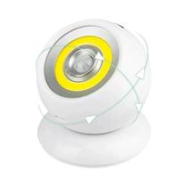 360 graus Luz Noturna LED COB Rotativa Com Sensor De Movimento PIR, Alimentada Por Bateria USB,