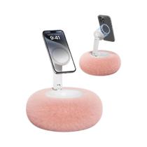 360 graus Suporte Magnético Rotativo E Dobrável Para Telefone Com Almofada De Pelúcia Para iPhone E