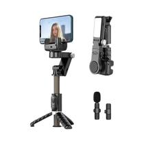 360 graus Tripé Estabilizador Gimbal Rotativo Para Selfie Com Controle Remoto Bluetooth E Seguimento