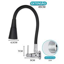 360 Torneira Giratória Braço Robótico Cozinha E Banheiro color:preto-Fita roscada 360 Torneira Giratória Braço Robótico Cozinha E Banheiro color:preto-Fita roscada
