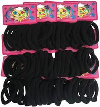 360 unidades Elástico De Cabelo Rabicó Xuxinha Preta