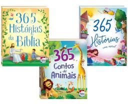 365 Histórias Com Moral, Bíblicas E Contos De Animais - happy books