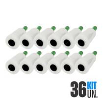 36x Rolo Filme Plástico Stretch 10cm x 120m Com Cabo Aplicador Giratório