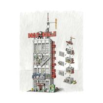 3772 Peças Modelo De Edifício De Jornal De Rua, Mobiliário Doméstico, Brinquedos Gigantes, Presentes