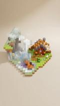 384 Blocos Magnéticos de Montar Infantil