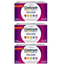 3Cx Centrum Essentials Mulher De 30 Comprimidos Cada
