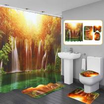 3D Cachoeira Cenário impermeável chuveiro cortina banheiro Scen - generic