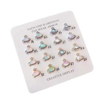 3D Estilo Punk Saturno Strass Nail Art 10pcs Liga Aurora Planet Glitter DIY Para Unhas Acrílicas