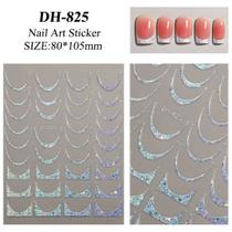 3D Gradiente Linha Francesa Adesivo De Unhas Diy Ferramenta De Adesivo De Decoração De Unhas