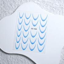 3D Gradiente Linha Francesa Adesivo De Unhas Diy Ferramenta De Adesivo De Decoração De Unhas