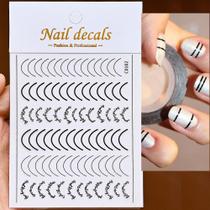 3D Gradiente Linha Francesa Adesivo De Unhas Diy Ferramenta De Adesivo De Decoração De Unhas 3D Gradiente Linha Francesa Adesivo De Unhas Diy Ferramenta De Adesivo De Decoração De Unhas
