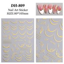 3D Gradiente Linha Francesa Adesivo De Unhas Diy Ferramenta De Adesivo De Decoração De Unhas