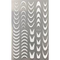 3D Gradiente Linha Francesa Adesivo De Unhas Diy Ferramenta De Adesivo De Decoração De Unhas