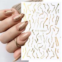 3D Gradiente Linha Francesa Adesivo De Unhas Diy Ferramenta De Adesivo De Decoração De Unhas 3D Gradiente Linha Francesa Adesivo De Unhas Diy Ferramenta De Adesivo De Decoração De Unhas