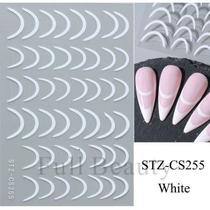 3D Gradiente Linha Francesa Adesivo De Unhas Diy Ferramenta De Adesivo De Decoração De Unhas