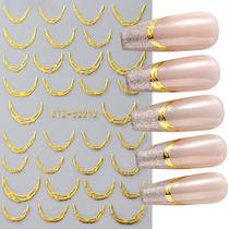 3D Gradiente Linha Francesa Adesivo De Unhas Diy Ferramenta De Adesivo De Decoração De Unhas 3D Gradiente Linha Francesa Adesivo De Unhas Diy Ferramenta De Adesivo De Decoração De Unhas