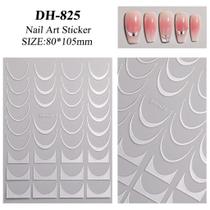 3D Gradiente Linha Francesa Adesivo De Unhas Diy Ferramenta De Adesivo De Decoração De Unhas