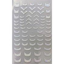 3D Gradiente Linha Francesa Adesivo De Unhas Diy Ferramenta De Adesivo De Decoração De Unhas