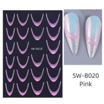 3D Gradiente Linha Francesa Adesivo De Unhas Diy Ferramenta De Adesivo De Decoração De Unhas