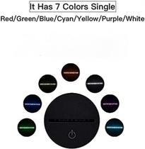 3d Luz noturna carregando toque controle remoto dor de cama 3d Luz noturna carregando toque controle remoto dor de cama