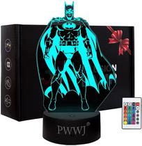 3d Night Light The Batman Toys Bedside Table Desk Illusion
