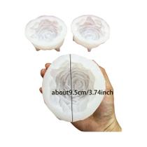 3D peônia flor vela silicone molde, cera de abelha vela sabão molde, dia das mães, 1pc