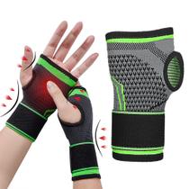 3d tecelagem pressurizada alta elástica bandagem fitness pulso palma cintas apoio levantamento de energia ginásio almofa - MUNHEQUEIRA