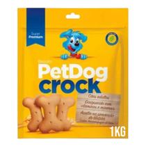 3Kg Biscoito Petisco Para Cachorro Pet Dog Crock Raças Grandes e Medias