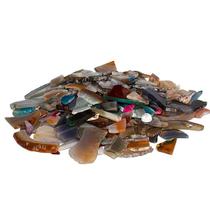 3kg Cascalho Chapa de Agata Polida B de 20 a 75mm Artesanato