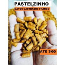 3KG Magnus Cat Pastelzinho/Nuggets Gatos Castrados Recheado Sabor Frango - Petiscos para Gatos C