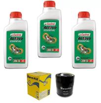 3L Oleo Castrol 20w50 Filtro Tecfil Psl 637 Harley Davidson