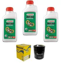 3L Oleo Castrol 20W50 Filtro Tecfil Psl 637 Harley Davidson