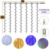 *3m Cortina De Luz 300 Pisca Pisca Led Decoração De Natal fio de fada *3m Cortina De Luz 300 Pisca Pisca Led Decoração De Natal fio de fada