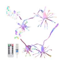 3M100LED USB Fireworks Light String Controle Remoto Para Decoração De Acampamento De Jardim De Pátio
