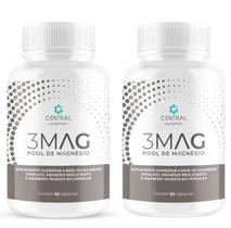 3MAG 310 mg Bisglicinato Dimalato 90 Caps Central Nutrition (2 unidades)