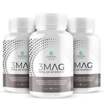 3MAG 310 mg Bisglicinato Dimalato 90 Caps Central Nutrition (3 unidades)