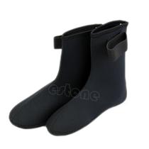 3mm Neoprene Watersport Socks Mergulho Mergulho Mergulho Mergulho Botas de Mergulho De Mergulho - Preto - XL