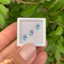 3ø Água Marinha Azul Gota 1,10ct