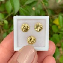 3ø Berilo Amarelo Brilhante ø7mm 3,32ct