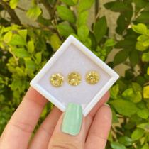 3ø Berilo Amarelo Brilhante ø9mm 6,89ct