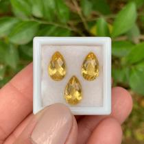 3ø Berilo Amarelo Gota SET 5,29ct