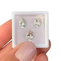 3ø Berilo Incolor Oval 8x6mm 3,58ct