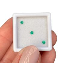 3ø Esmeralda Brilhante ø2,2mm 0,18ct 3ø Esmeralda Brilhante ø2,2mm 0,18ct