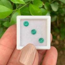 3ø Esmeralda Brilhante ø4,5mm 0,92ct