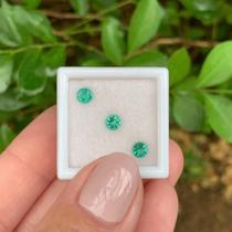 3ø Esmeralda Brilhante ø4mm 0,68ct